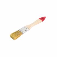Кисть плоская Классик-Стандарт 1" 25мм натуральная светлая щетина, деревяная ручка "TOOLBERG"