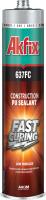 Akfix 637FC Герметик ПУ быстросохнущий 310мл Серый