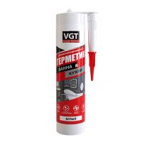 Герметик силиконизированный для ванной и кухни белый 0,4кг VGT неморозостойкий
