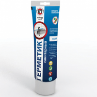 Герметик акриловый санитарный белый 0,35кг туба VGT неморозостойкий