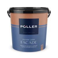 Краска Poller A.R.T. латексная глубокоматовая для фасадов и цоколей База А белая 9 л