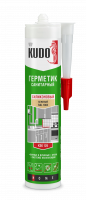 Герметик силиконовый KUDO санитарный бежевый 280 мл