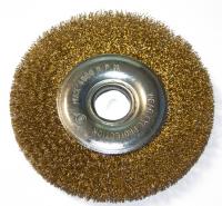 Щетка-крацовка дисковая для УШМ, латунированная витая проволока, 125мм "TOOLBERG"
