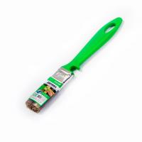 Кисть АКОР "Работы по дереву" 25*10 пластиковая зеленая ручка, смешанная щетина