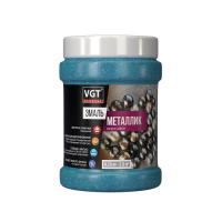 Эмаль VGT акриловая ВД-АК-1179 "МЕТАЛЛИК" аквамарин 0,23кг (неморозостойкая)