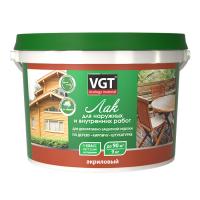 Лак акриловый VGT глянцевый для наружных и внутренних работ 9кг (неморозостойкий)