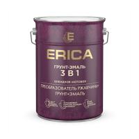 Грунт-эмаль 3 в 1 Erica коричневая 5,5 кг