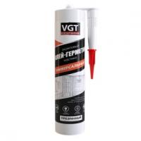 Клей-герметик (мастика) акриловый универсальный белый 0,28кг картридж VGT неморозостойкий