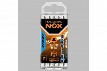Бита impact Tx30-60 E6.3, 10шт бокс STRIKE
