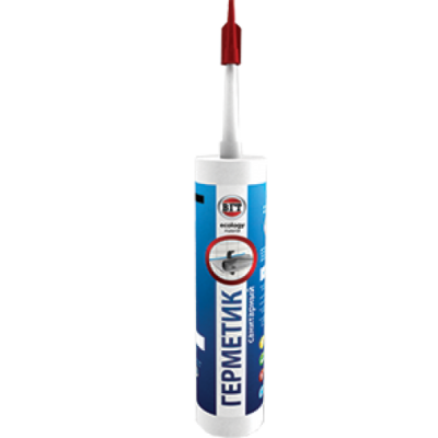 Герметик акриловый санитарный белый 0,4кг картридж VGT неморозостойкий