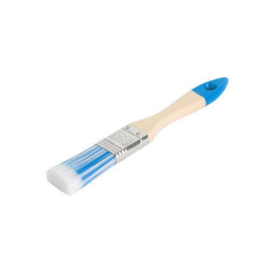 Кисть плоская искусственная щетина, деревянная ручка "Лазурит-Стандарт" 25 мм "TOOLBERG"