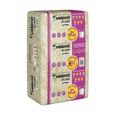 Утеплитель Изовер Шумка 50х610х1000 (уп 10шт/ 6,10м2/0,305м3) плита