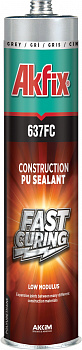 Akfix 637FC Герметик ПУ быстросохнущий 310мл Серый
