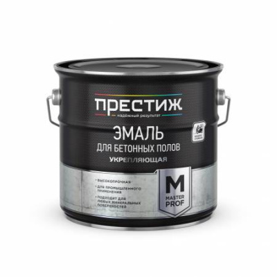 Эмаль ПРЕСТИЖ для бетонных полов укрепляющая коричневая 4кг