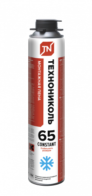 Пена монтажная профессионнальная ТЕХНОНИКОЛЬ 65 CONSTANT зимняя