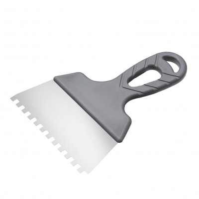 Шпатель зубчатый «Эксперт» из нержавеющей стали 150мм, 8х8мм