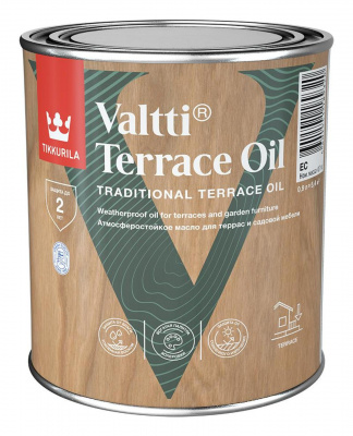 Масло Тиккурила VALTTI Terrace Oil для террас б/цв. 0,9л
