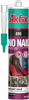 Akfix 495 ПУ Жидкие гвозди 290мл Бежевый