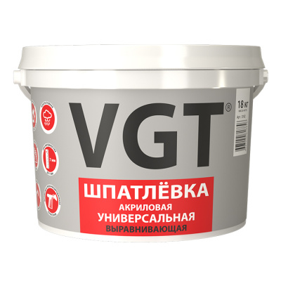 Шпатлевка универсальная для наружних и внутренних работ 18 кг VGT
