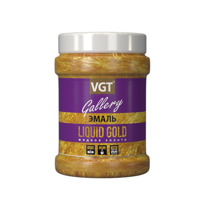 Эмаль VGT акриловая ВД-АК-1179 перламутровая жидкое золото 0,23кг (неморозостойкая)