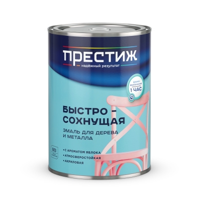 Эмаль ПРЕСТИЖ акриловая шоколадная полуглянцевая 0,9кг