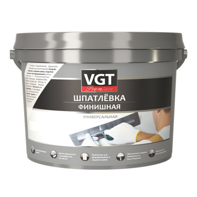 Шпатлевка финишная Premium 16кг VGT